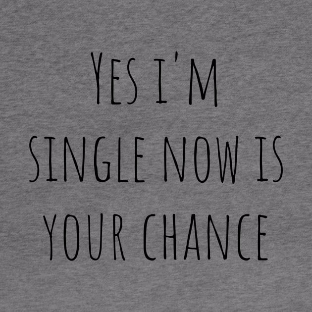 Yes i'm single now is your chance by MikeNotis